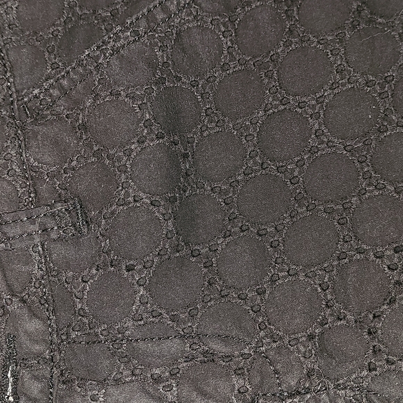 EUC SO Chino shortie shorts in perforated black, sz 1 - Picture 2 of 6